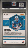 Graded 2021 Panini Mosaic Amon-Ra St. Brown #328 Rookie RC Football Card PSA 8 Near Mint
