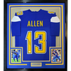 Framed Autographed/Signed Keenan Allen 35x39 Los Angeles LA Color Rush Football Jersey JSA COA by Hall of Fame Sports Memorabilia