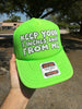 Keep Your 3 Inches Away From Me Trucker Hat by Luckless Outfitters