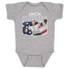 Jack Hughes New Jersey American Flag WHT by 500 LEVEL