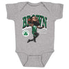 Jaylen Brown Boston Celtics Cartoon WHT by 500 LEVEL