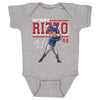 Anthony Rizzo Chicago C Cartoon WHT by 500 LEVEL