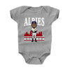 Ozzie Albies Toon R WHT by 500 LEVEL