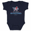 Columbus Aviators Primary Logo WHT by 500 LEVEL