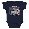 Jack Hughes New Jersey American Flag WHT by 500 LEVEL