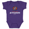 Orlando Storm Primary Logo WHT by 500 LEVEL