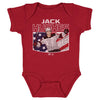 Jack Hughes New Jersey American Flag WHT by 500 LEVEL