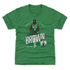 Jaylen Brown Boston Celtics Shield WHT by 500 LEVEL