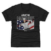 Jack Hughes New Jersey American Flag WHT by 500 LEVEL