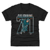 Macklin Celebrini San Jose Number Outline WHT by 500 LEVEL