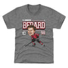 Connor Bedard Chicago Cartoon WHT by 500 LEVEL