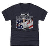 Jack Hughes New Jersey American Flag WHT by 500 LEVEL