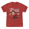 Connor Bedard Chicago Cartoon WHT by 500 LEVEL