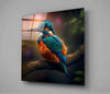 Kingfisher Glass Wall Art || Designer Collection by Insigneart USA
