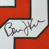 Framed Autographed/Signed Bernie Kosar 35x39 Miami Orange College Football Jersey JSA COA by Hall of Fame Sports Memorabilia