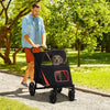 One-Click Foldable Stroller for Large Medium Small Dogs, Pet, Cats with Storage by Furr Baby Gifts