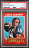 Graded 1971 Topps Lance Alworth #10 Football Card PSA 4 VG-EX