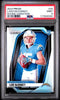 Graded 2024 Panini Prizm Ladd McConkey #24 Rookie Variation RC Football Card PSA 9 Mint by Hall of Fame Sports Memorabilia
