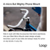 Loop - Micro Mount - Ultra-Compact Stem Cap Phone Mount by ZEITBIKE