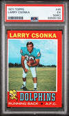 Graded 1971 Topps Larry Csonka #45 Football Card PSA 5 Excellent