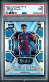 Graded 2023 Select FIFA Future Prizm Lamine Yamal #22 Rookie RC Soccer Card PSA 9 Mint