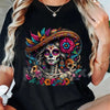La Catrina T-Shirt - Unisex Día de Muertos Sugar Skull Tee, Elegant Day of the Dead Women's Graphic