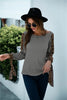Lace Knit Patterns Top | Womens Long Sleeve Shirts by FitiqueFit