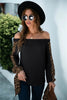 Lace Knit Patterns Top | Womens Long Sleeve Shirts by FitiqueFit