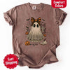 Lace Ghost Comfort Colors Halloween Shirt – Women’s Spooky Tee by Adorb Custom Tees