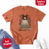 Lace Ghost Comfort Colors Halloween Shirt – Women’s Spooky Tee by Adorb Custom Tees