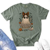 Lace Ghost Comfort Colors Halloween Shirt – Women’s Spooky Tee by Adorb Custom Tees
