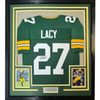 Framed Autographed/Signed Eddie Lacy 35x39 Green Bay Green Football Jersey JSA COA by Hall of Fame Sports Memorabilia