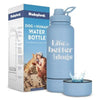 Dog + Human Water Bottle with Detachable Dog Bowl by Rubyloo