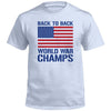 Back to Back World War Champs (Front) by Shield Republic