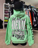 Lil Bit Of Devil in these Angel Eyes Hoodie by Luckless Outfitters