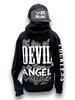 Lil Bit Of Devil in these Angel Eyes Hoodie by Luckless Outfitters