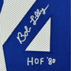 Framed Autographed/Signed Bob Lilly HOF 80 35x39 Dallas White Football Jersey JSA COA by Hall of Fame Sports Memorabilia