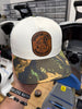Lines & Dimes | Camo Leather Patch Snapback by Luckless Outfitters