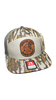 Lines and Dimes | Rawhide Leather Patch Hat Mossy Oak Camo by Luckless Outfitters