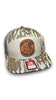 Lines and Dimes | Rawhide Leather Patch Hat Mossy Oak Camo by Luckless Outfitters