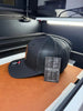 Lines and Dimes | Rawhide Leather Patch Hat Black by Luckless Outfitters
