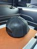 Lines and Dimes | Rawhide Leather Patch Hat Black by Luckless Outfitters