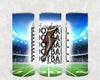 Loud and Proud Football Mom 20 oz Skinny Tumbler by Anchored Grace Boutique