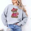 Love Coffee Teddy Valentine Sweatshirt – Furry Look 3D Print Sweater by Adorb Custom Tees