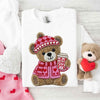 Love Coffee Teddy Valentine Sweatshirt – Furry Look 3D Print Sweater by Adorb Custom Tees