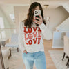 Love (Repeated Smiley Face) by Ivy + Cloth