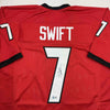 Autographed/Signed D'Andre Swift Georgia Red College Football Jersey Beckett BAS COA by Hall of Fame Sports Memorabilia