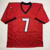 Autographed/Signed D'Andre Swift Georgia Red College Football Jersey Beckett BAS COA by Hall of Fame Sports Memorabilia