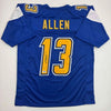 Autographed/Signed Keenan Allen Los Angeles LA Color Rush Blue Football Jersey Beckett BAS COA by Hall of Fame Sports Memorabilia