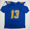 Autographed/Signed Keenan Allen Los Angeles LA Color Rush Blue Football Jersey Beckett BAS COA by Hall of Fame Sports Memorabilia